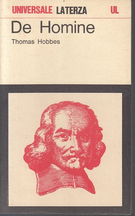 LS- DE HOMINE - THOMAS HOBBES - UNIVERSALE LATERZA - UL 686 -- 1984- B- XTS