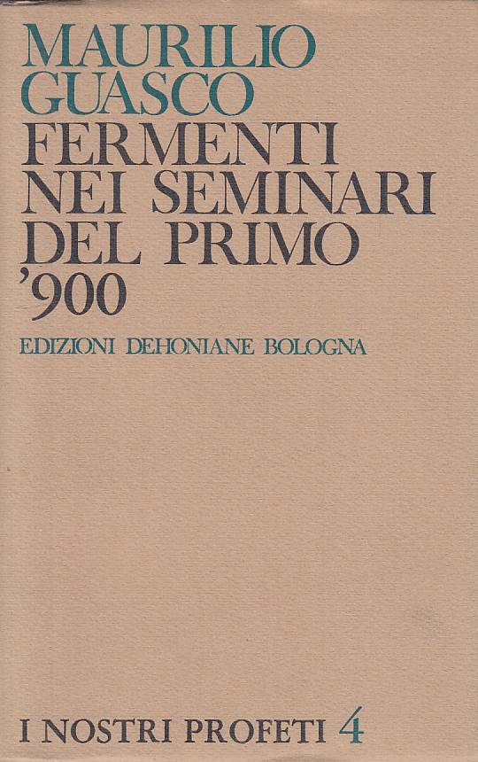 LS- FERMENTI NEI SEMINARI DEL PRIMO '900- GUASCO- DEHONIANE--- 1971 - B - YTS478