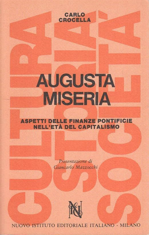 LS- AUGUSTA MISERIA ASPETTI FINANZE - CROCELLA - MILANO --- 1982 - B - YTS385