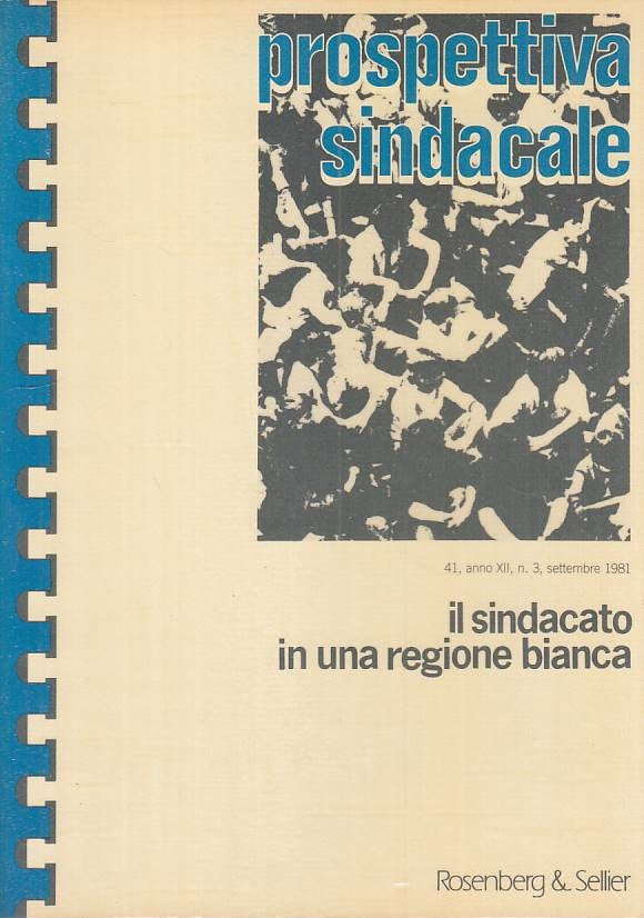 LS- IL SINDACATO IN UNA REGIONE BIANCA - ROSENBERG SELLIER---- 1981 - B - YTS480