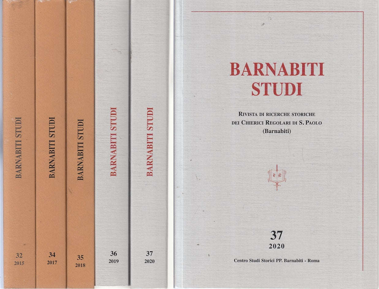 LD- BARNABITI STUDI 5 VOLUMI RIVISTA RICERCHE STORICHE CHIERICI 2015/2020 ZFS410