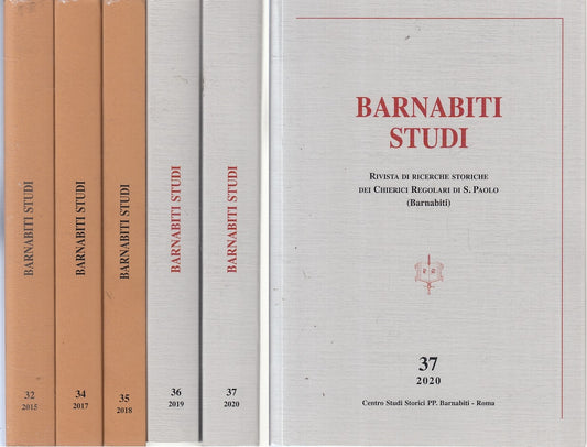 LD- BARNABITI STUDI 5 VOLUMI RIVISTA RICERCHE STORICHE CHIERICI 2015/2020 ZFS410