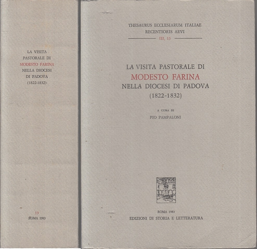 LD- LA VITA PASTORALE DI MODESTO FARINA NELLA DIOCESI DI PADOVA - 1983 - B- ZTT3