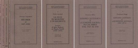 LS- FONTI E STUDI DI STORIA AZIONE CATTOLICA 4 VOLL.-- AVE --- 1977 - B - YTS473