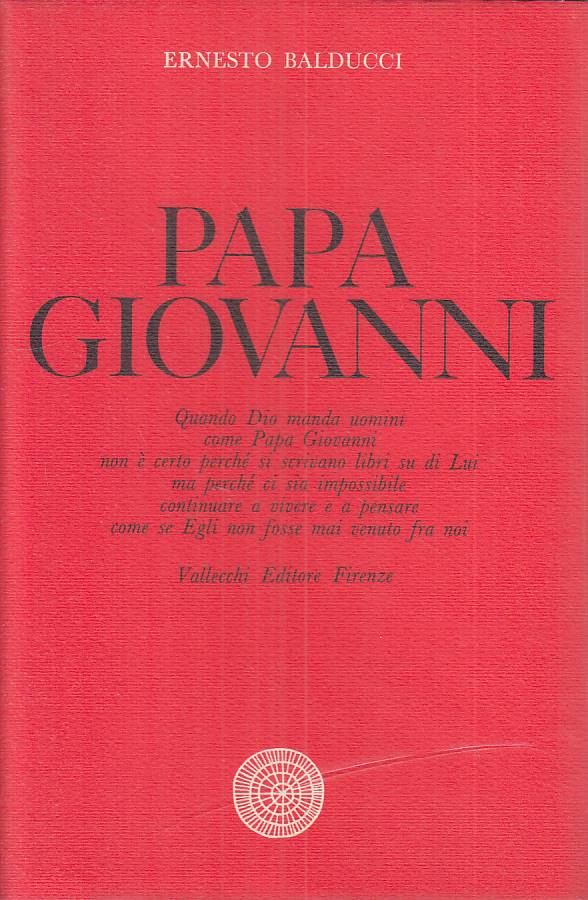 LS- PAPA GIOVANNI - BALDUCCI - VALLECCHI - NUOVI PADRI --- CS - YTS401