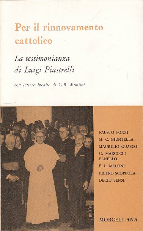 LS- PER IL RINNOVAMENTO CATTOLICO -- MORCELLIANA --- 1981 - BS - YTS723