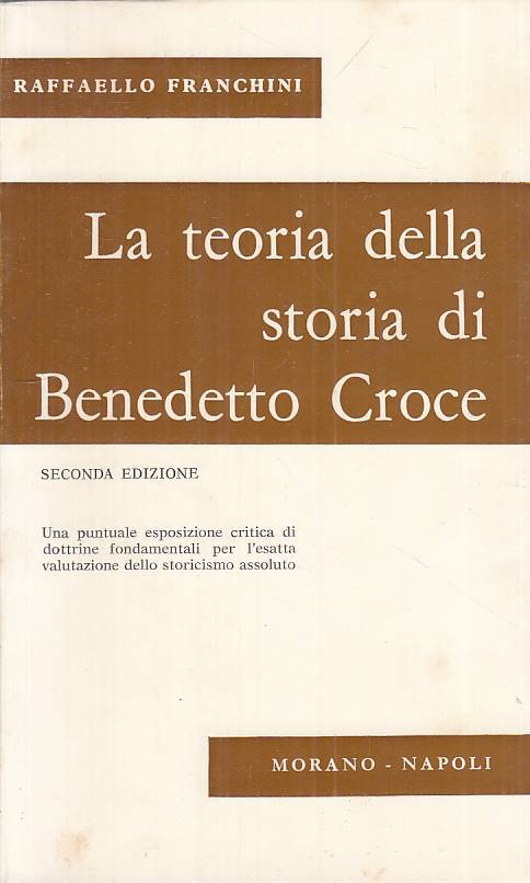 LS- LA TEORIA DELLA STORIA DI BENEDETTO CROCE - FRANCHINI- MORANO ---- B - ZTS27