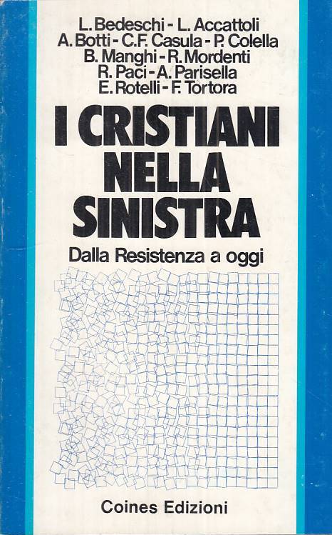 LS- I CRISTIANI NELLA SINISTRA DALLA RESISTENZA -- COINES --- 1976 - B - ZTS124