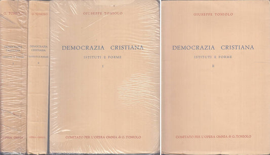 Democrazia Cristiana Istituti Forme 2 volumi- Toniolo- Opera Omnia- 1951- ZFS136