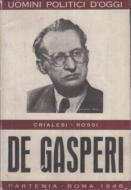 LS- DE GASPERI - CRISLAESI ROSSI - PARTENIA- UOMINI POLITICI-- 1946 - B - ZTS646