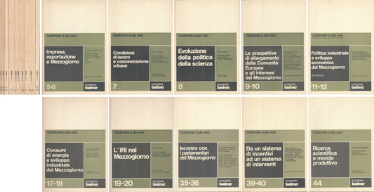LS- CONFRONTO A PIU' VOCI 10 VOLUMI -- QUADERNI ISVEIMER --- 1978 - B - ZFS630