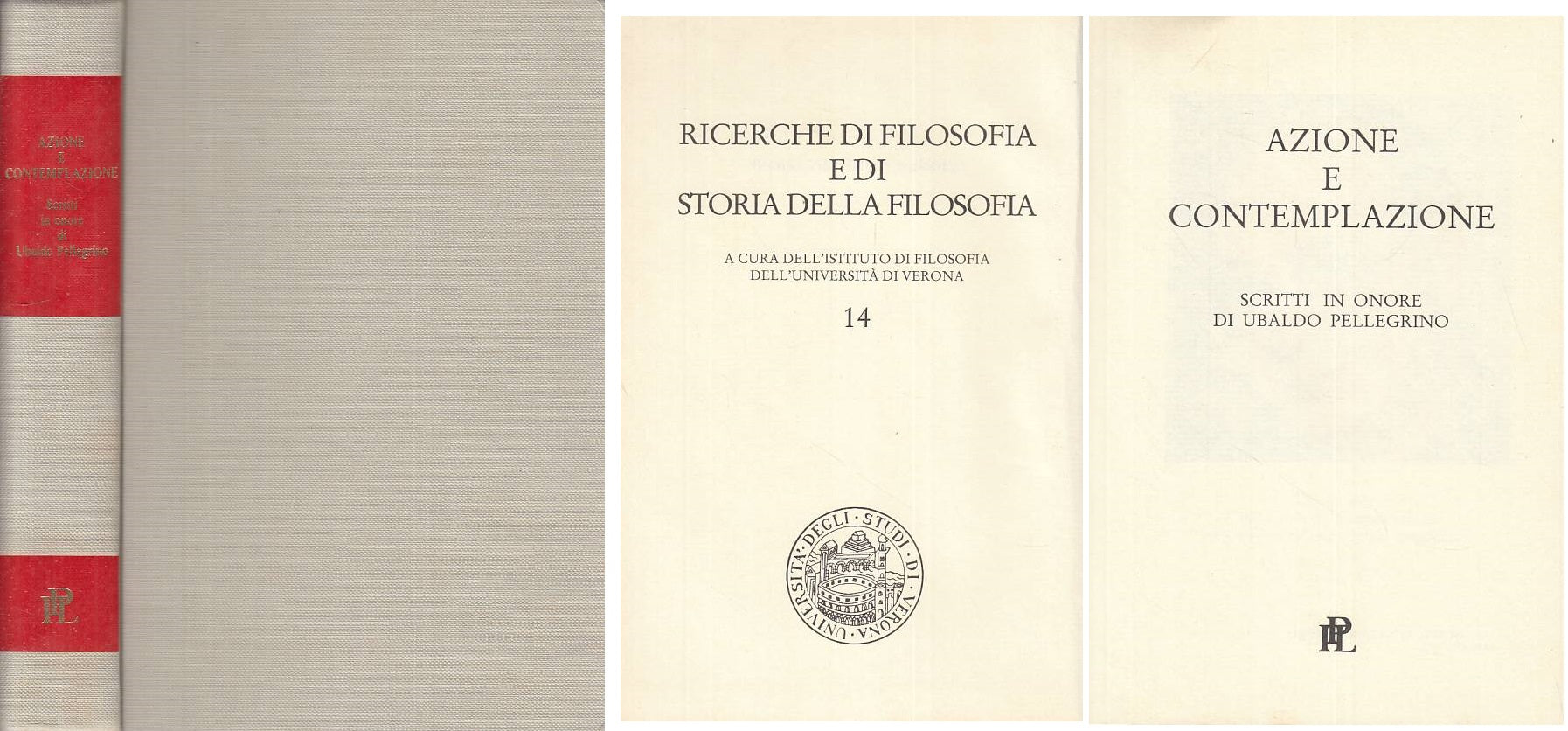 LS- AZIONE E CONTEMPLAZIONE -- IPL - RICERCHE FILOSOFIA -- 1992 - C - ZTS454