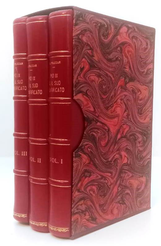 LD- PIO IX E IL SUO PONTIFICATO COFANETTO 3 VOLUMI- BERRUTI- 1909/1911- C- ZFS29