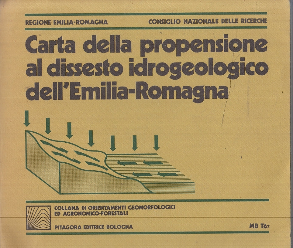 LZ- CARTA PROPENSIONE DISSESTO IDROGEOLOGICO DELL'EMILIA ROMAGNA- 1982- B-YFS826