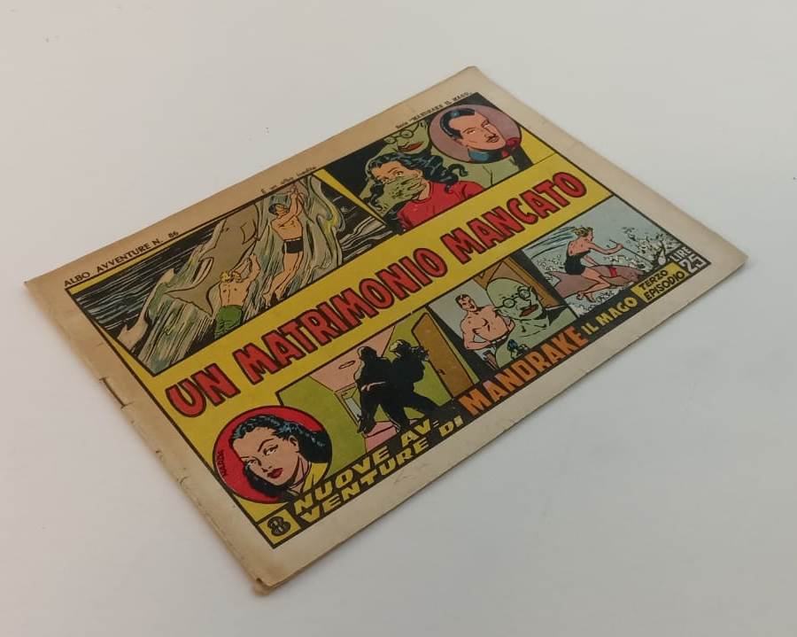 FZ- ALBO AVVENTURE N.86 SERIE MANDRAKE UN MATRIMONIO MANCATO --- 1949 - S - VCX