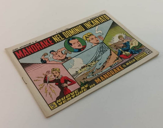 FZ- ALBO AVVENTURE N.82 SERIE MANDRAKE NEL DOMINIO INCANTATO --- 1949- S- VCX