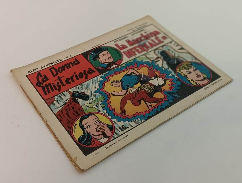 FZ- ALBO AVVENTURE N.27 SERIE MANDRAKE LA DONNA MISTERIOSA --- 1947 - S - VCX