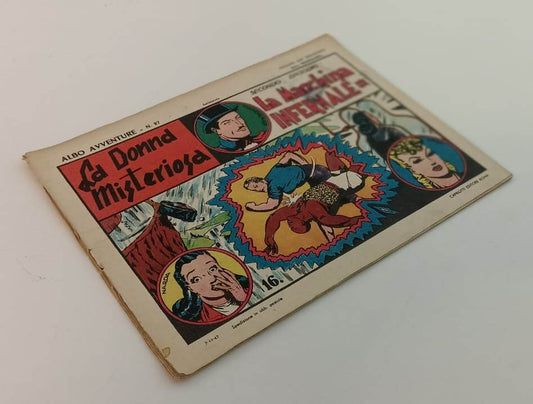 FZ- ALBO AVVENTURE N.27 SERIE MANDRAKE LA DONNA MISTERIOSA --- 1947 - S - VCX