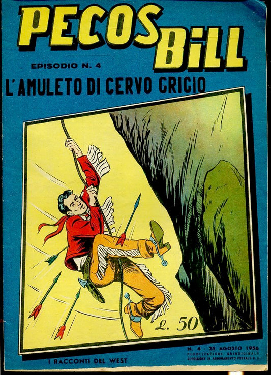 FZ- PECOS BILL EPISODIO 4 L'AMULETO DI CERVO GRIGIO - ALPE -- 1954- S- VCX
