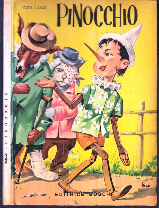 LB- PINOCCHIO - COLLODI - BOSCHI - CLASSICI DELLA GIOVENTU' 1 -- 1962- B- RGZ