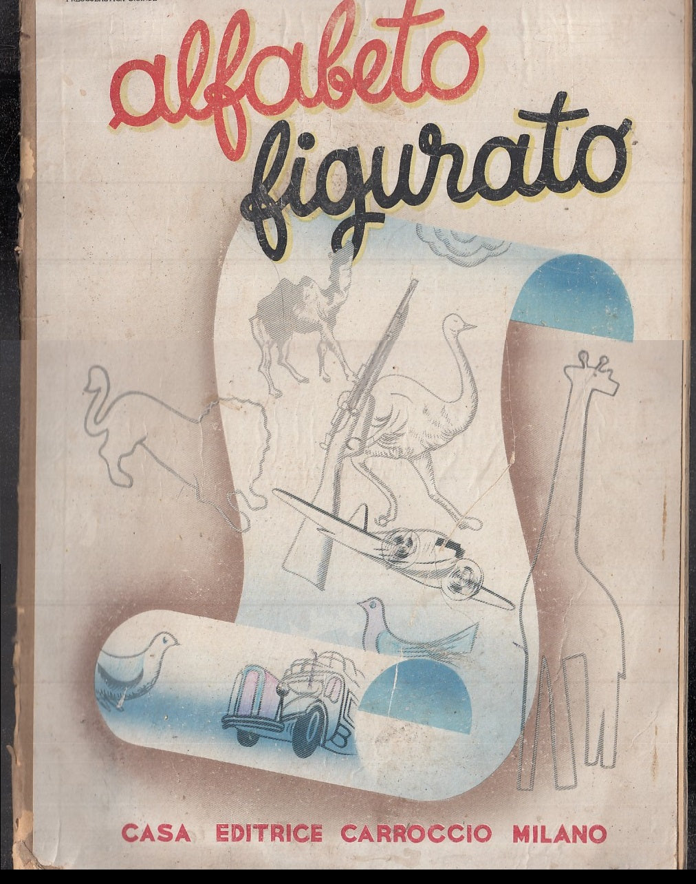 LB- ALFABETO FIGURATO -- CARROCCIO - PRESCOLASTICA GRANDE 24 --- B - RGZ