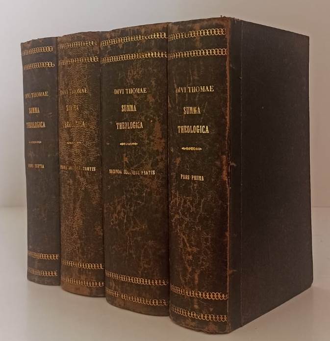 LH- SUMMA THEOLOGICA 1/4 - DIVI THOMAE - THYPOGRAPHIA FORZANI--- 1894- C- ZTT319