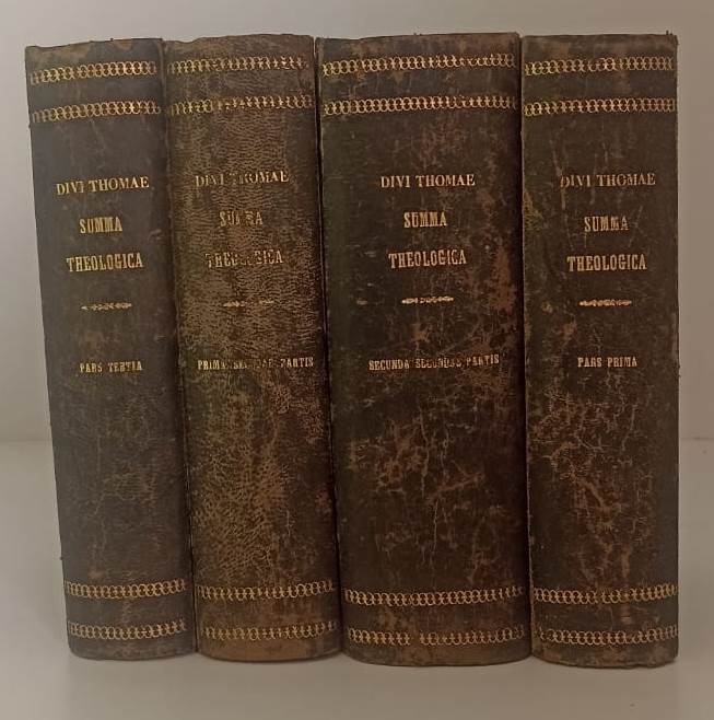 LH- SUMMA THEOLOGICA 1/4 - DIVI THOMAE - THYPOGRAPHIA FORZANI--- 1894- C- ZTT319