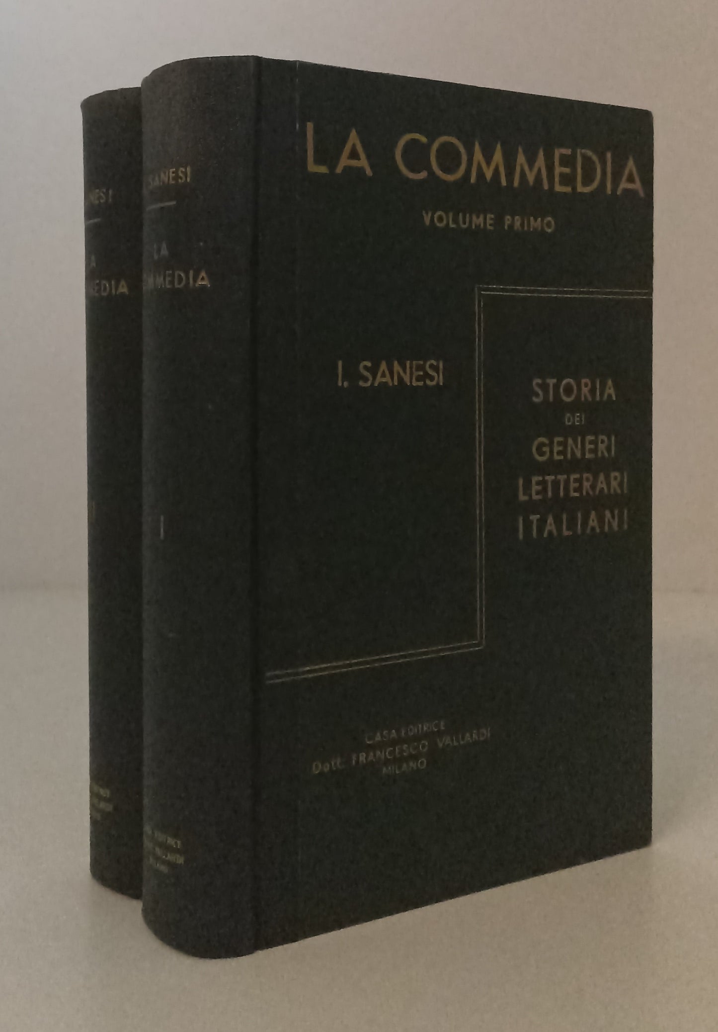 LZ- STORIA GENERI LETTERARI LA COMMEDIA 1/2 - SANESI - VALLARDI- 1954- C- YFS797