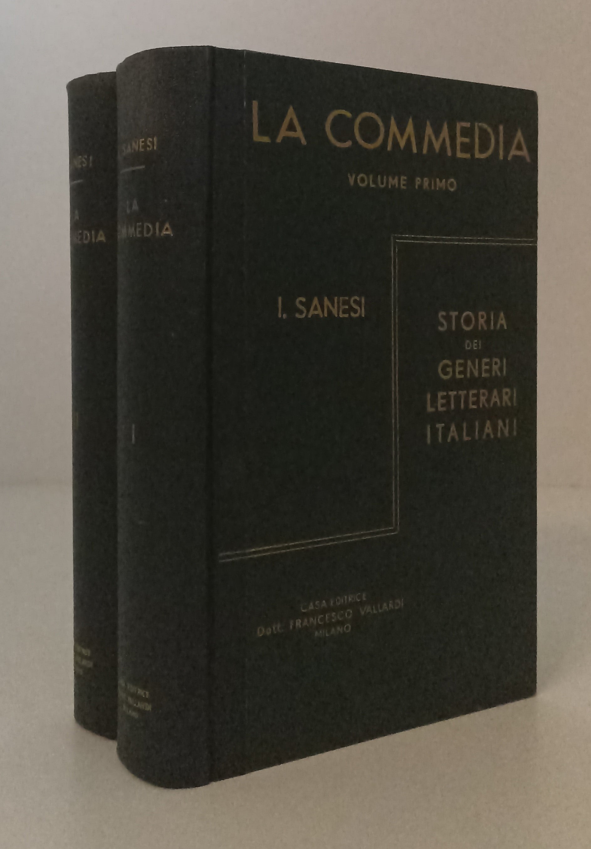 LZ- STORIA GENERI LETTERARI LA COMMEDIA 1/2 - SANESI - VALLARDI- 1954- C- YFS797
