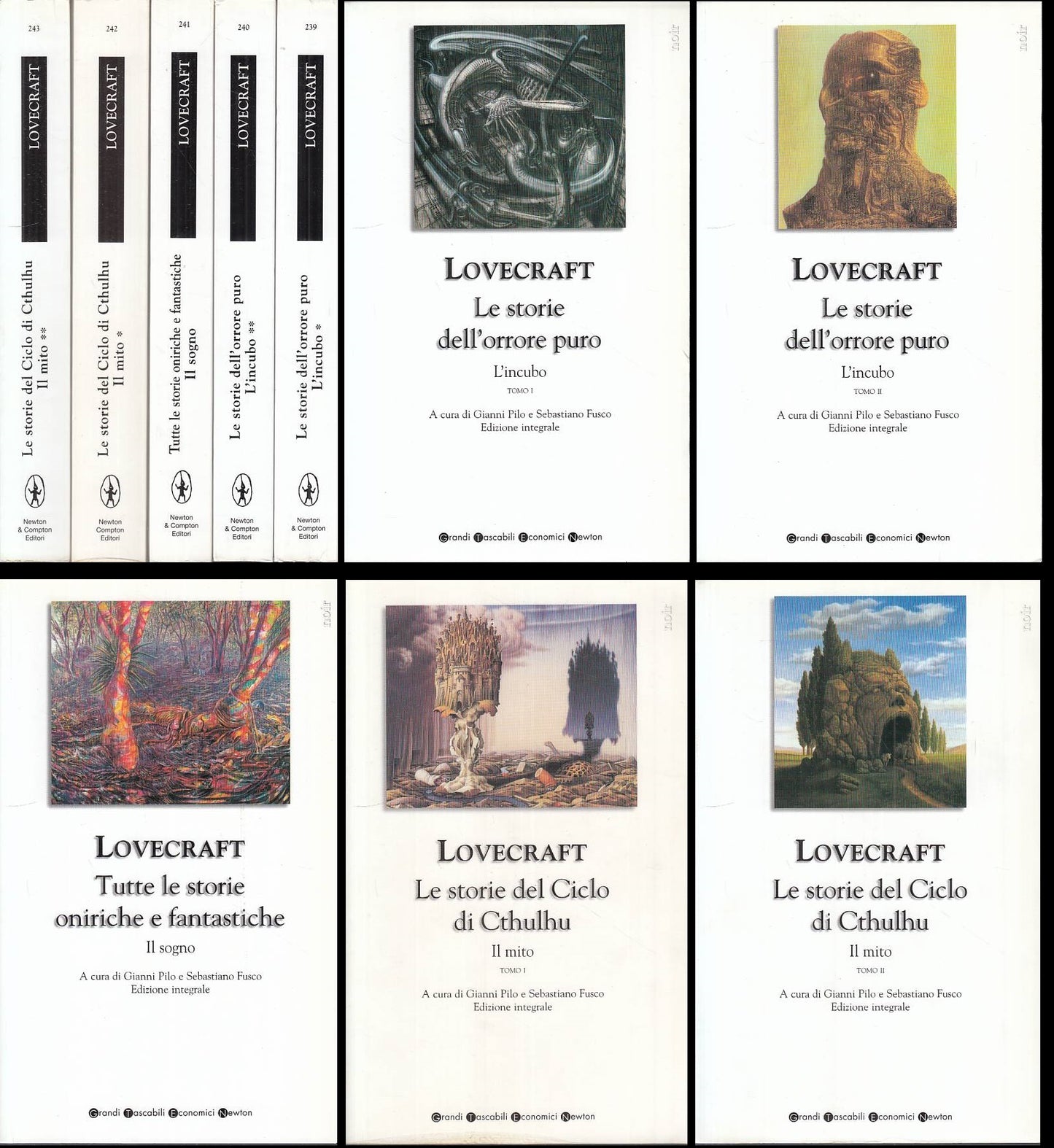 LN- L'INCUBO IL SOGNO IL MITO 5 VOLL. - LOVECRAFT - NEWTON - NOIR --- B - ZFS123