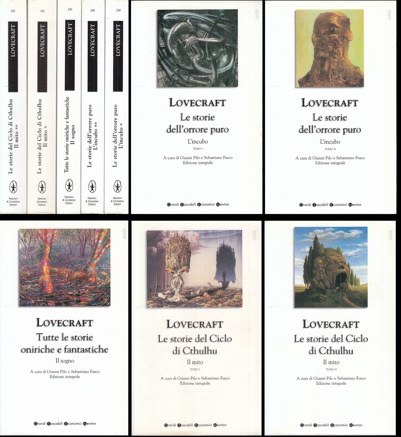 LN- L'INCUBO IL SOGNO IL MITO 5 VOLL. - LOVECRAFT - NEWTON - NOIR --- B - ZFS123