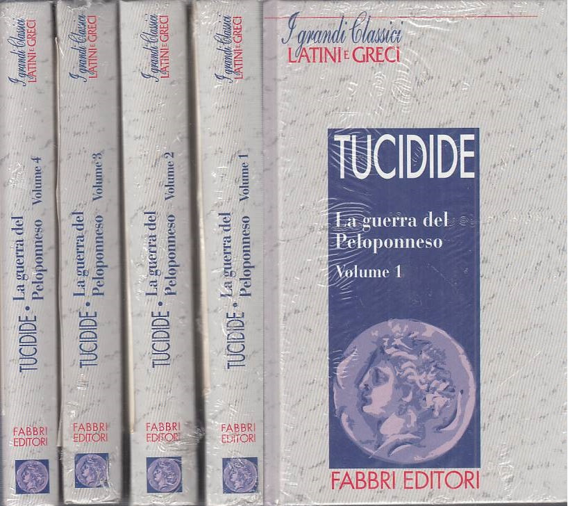 LN- LA GUERRA DEL PELOPONNESO 4 VOLUMI - TUCIDIDE - FABBRI --- 1996 - C - ZFS304