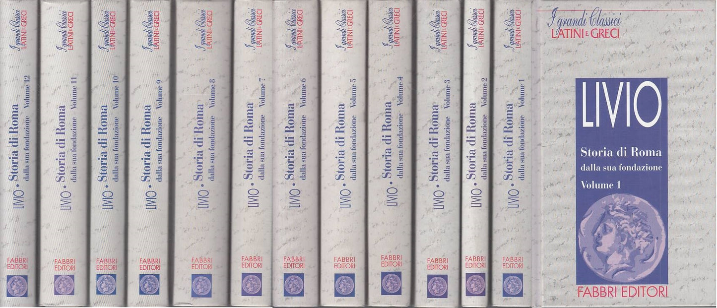 LS- STORIA ROMA DALLA FONDAZIONE 12 VOLL. - LIVIO - FABBRI --- 1994 - C - ZFS400