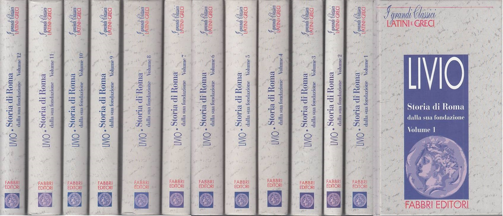 LS- STORIA ROMA DALLA FONDAZIONE 12 VOLL. - LIVIO - FABBRI --- 1994 - C - ZFS400