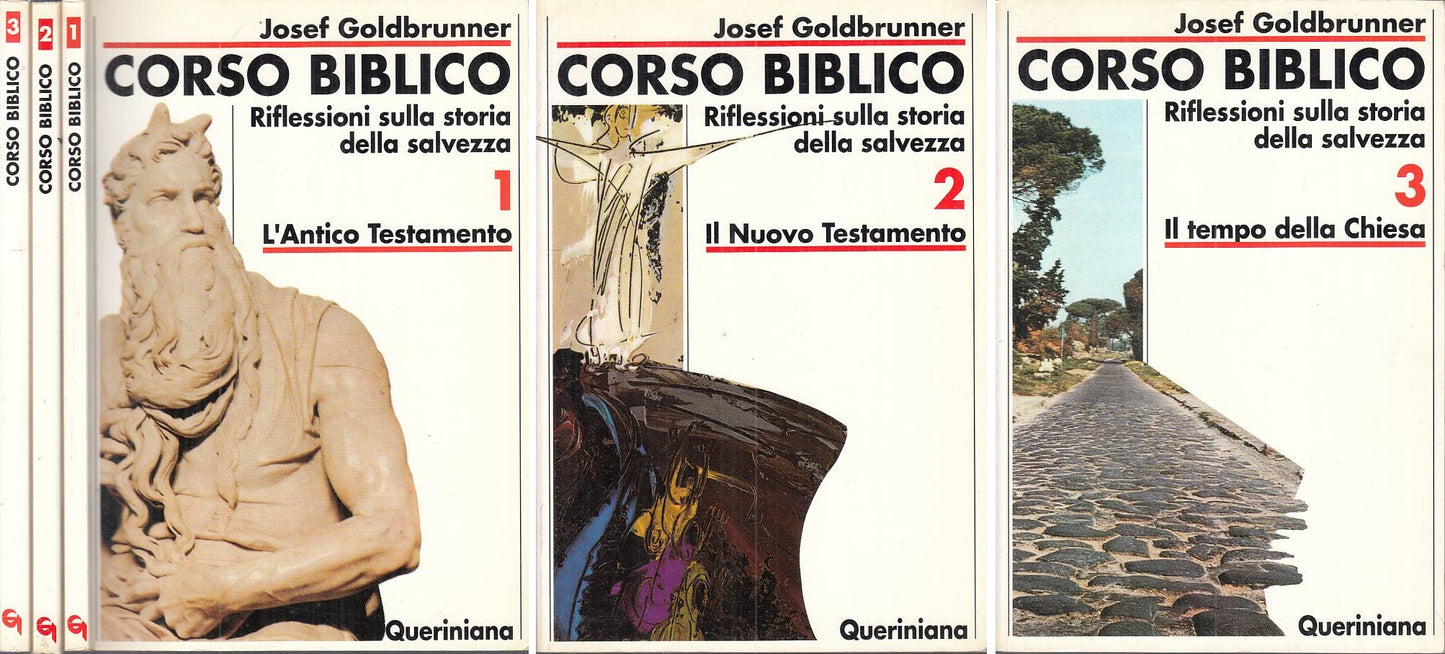 LS- CORSO BIBLICO 3 VOLUMI - GOLDBRUNNER - QUERINIANA --- 1990 - B - ZFS114