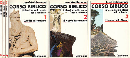 LS- CORSO BIBLICO 3 VOLUMI - GOLDBRUNNER - QUERINIANA --- 1990 - B - ZFS114