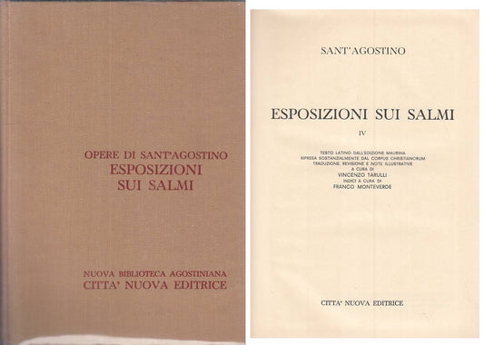 LS- ESPOSIZIONI SUI SALMI IV- SANT'AGOSTINO- CITTA' NUOVA --- 1977 - CS - YFS336