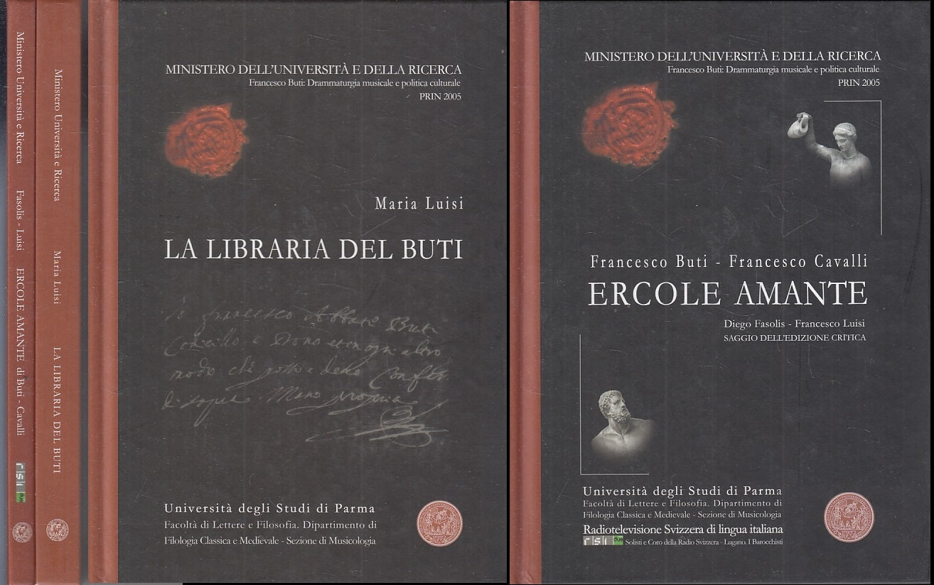 LZ- ERCOLE AMANTE LIBRARIA DEI BUTI 2 VOLUMI - FASOLIS LUISI CAVALLI-- C- ZTT250