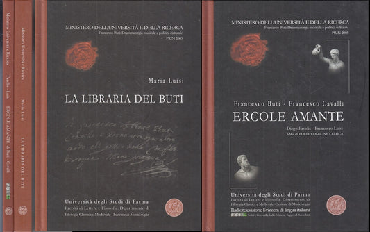 LZ- ERCOLE AMANTE LIBRARIA DEI BUTI 2 VOLUMI - FASOLIS LUISI CAVALLI-- C- ZTT250