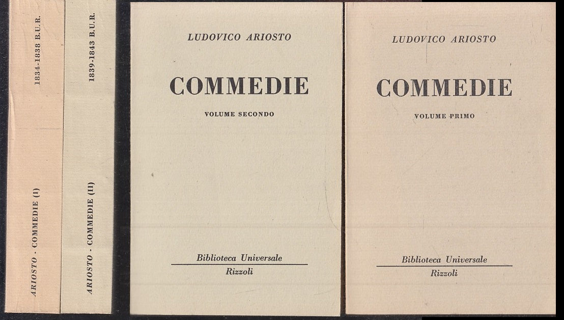 LN- COMMEDIE 2 VOLUMI - LUDOVICO ARIOSTO - RIZZOLI - BUR UNIVERSALE --- B- XTS