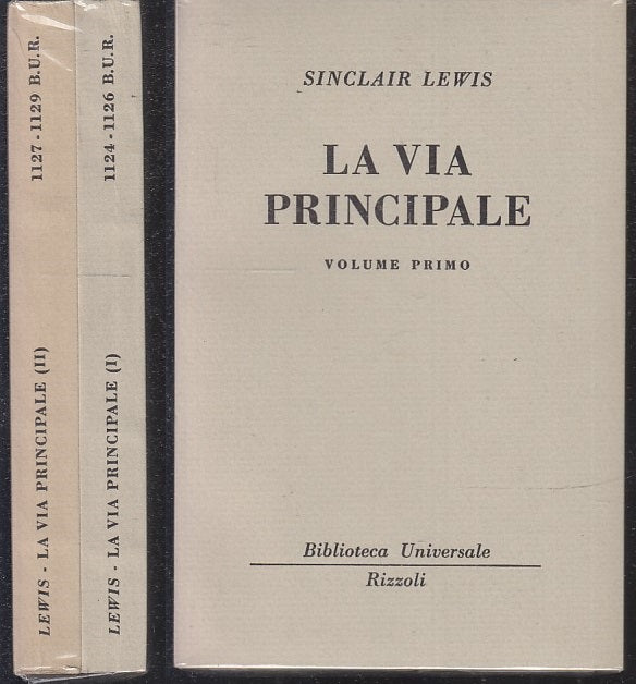 LN- SINCLAIR LEWIS - SINCLAIR LEWIS - RIZZOLI- BUR 1124/1126 1127/1129--- B- XTS