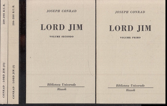 LORD JIM 2 VOLUMI - JOSEPH CONRAD - RIZZOLI - BUR 286/288 289/290 --- B- XTS