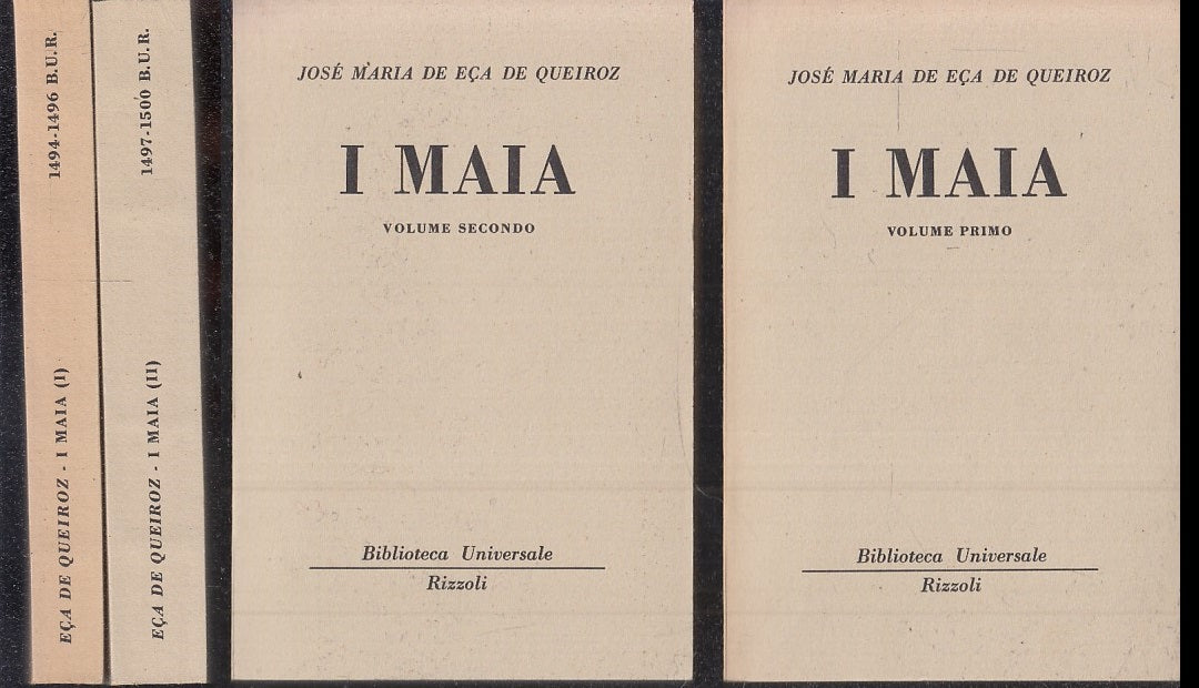 LN- I MAIA 2 VOLUMI - JOSE' MARIA DE ECA DE QUEIROZ - RIZZOLI - BUR --- B - XTS