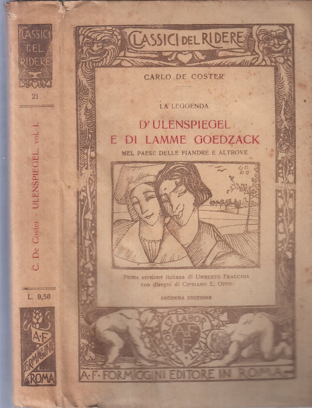 D'ULENSPIEGEL LAMME GOEDZACK- DE COSTER- FORMIGGINI- CLASSICI RIDERE-1921- B- XTS
