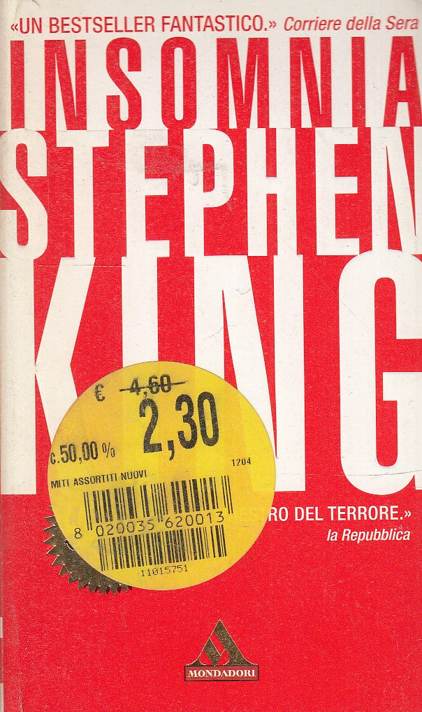 LN2- INSOMNIA - STEPHEN KING - MONDADORI - B - JXS75