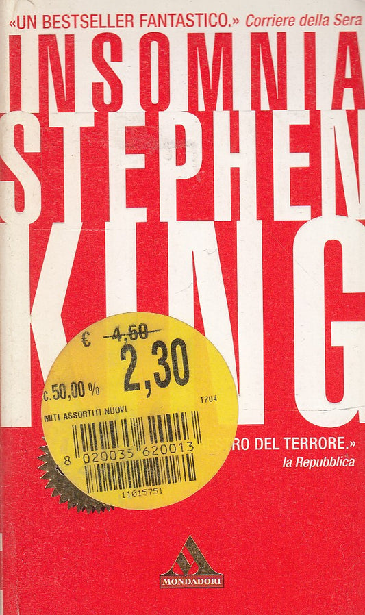 LN2- INSOMNIA - STEPHEN KING - MONDADORI - B - JXS75