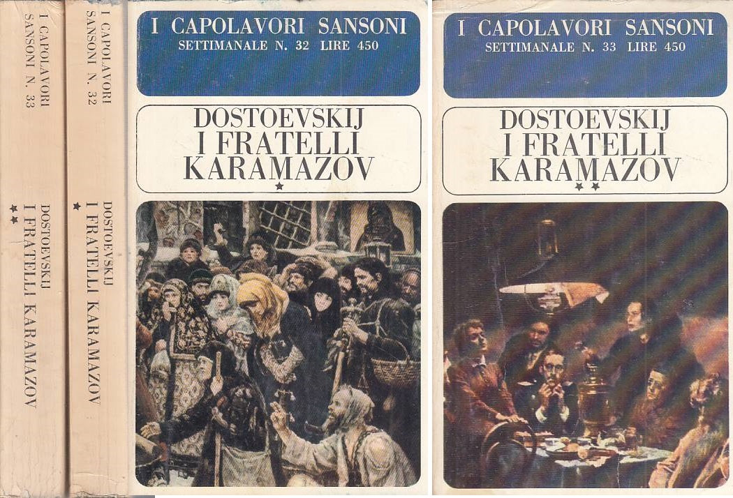 LN- I FRATELLI KRAMAZOV 2 VOLL. - DOSTOEVSKIJ - SANSONI --- 1966 - B - ZFS50
