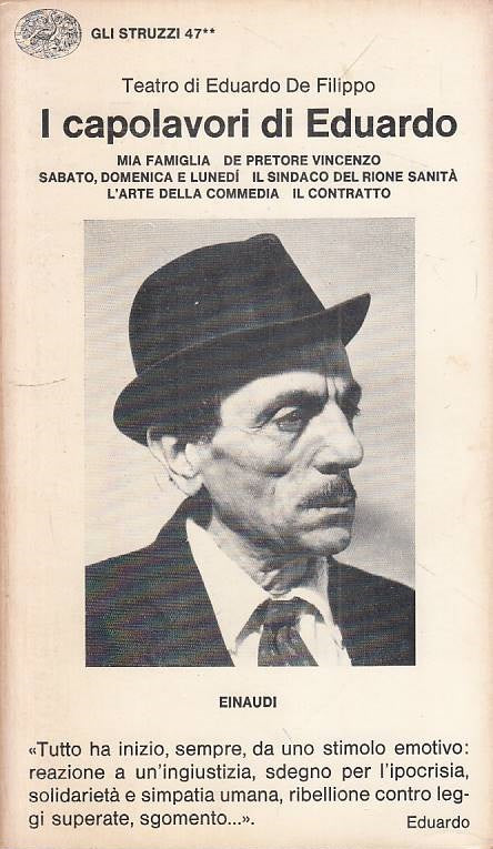 LN- I CAPOLAVORI DI EDUARDO VOL.2 - DE FILIPPO - EINAUDI - STRUZZI--- B - XFS999