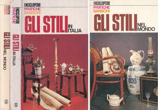 LT- GLI STILI IN ITALIA E NEL MONDO 2 VOLL.-- SANSONI- ENCICLOPEDIE--- B- ZFS460