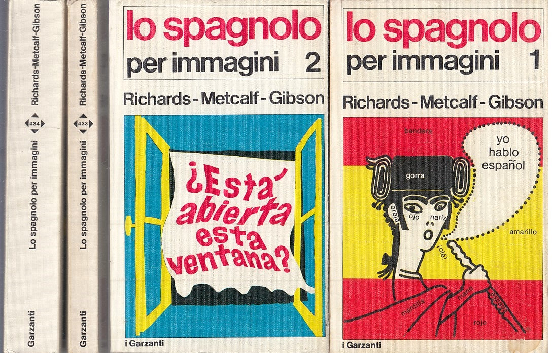 LZ- LO SPAGNOLO PER IMMAGINI 1/2- RICHARDS METCALF- I GARZANTI--- 1973- B- XFS32